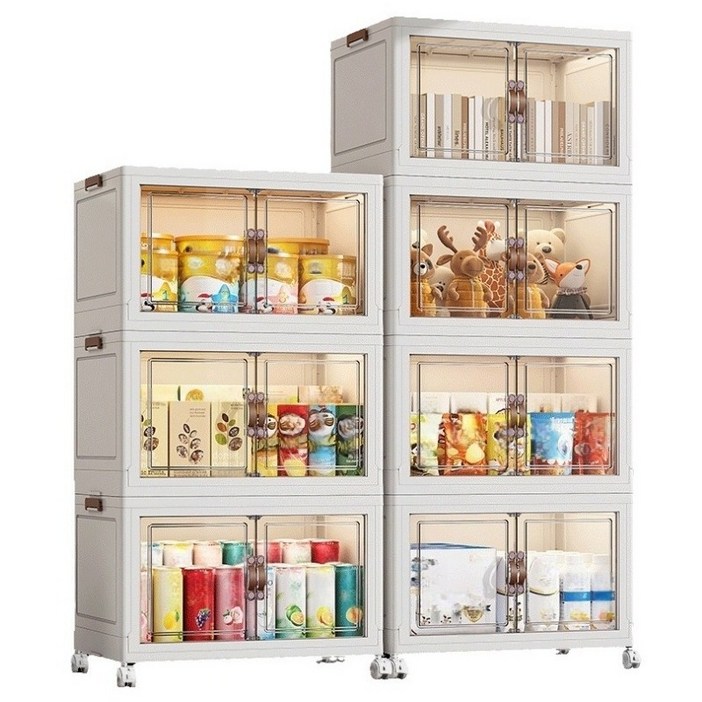 다용도 이동식 접이식 수납장 옷 수납정리함 BYE07