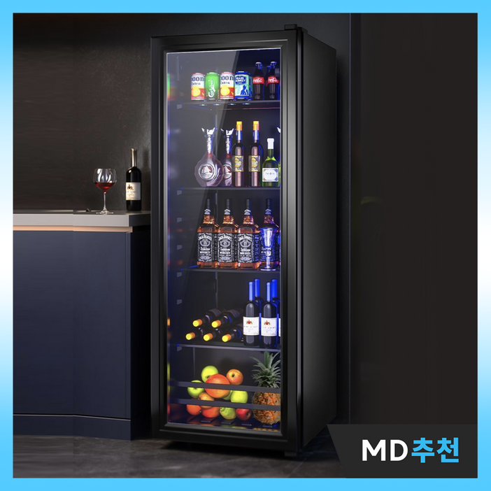루샤인 모던 쇼케이스냉장고 진열 인테리어 술장고 음료수 가정용 업소용 주류