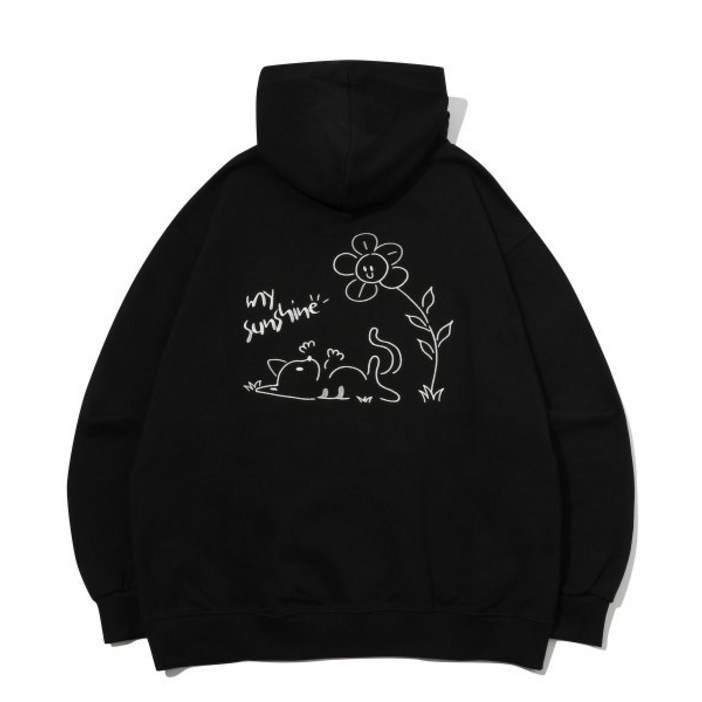 꼼파뇨 CPGN STUDIO My Sunshine 자수 후드티 블랙