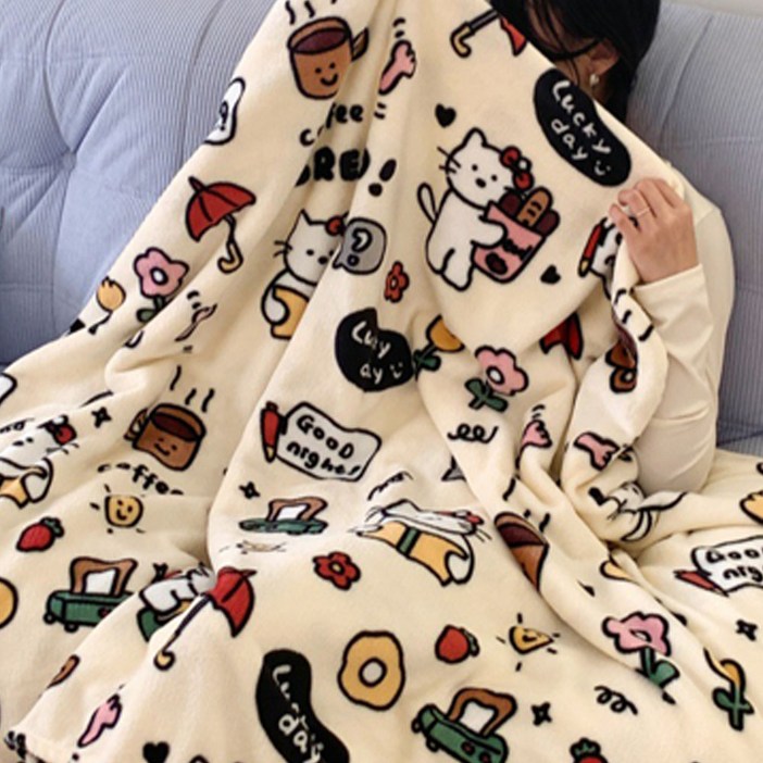디어앤미 따뜻하고 포근한 무릎 극세사 겨울 담요