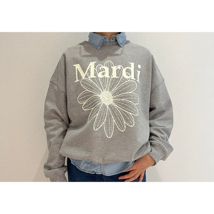 마르디메크르디 맨투맨 아이보리플라워 긴팔티