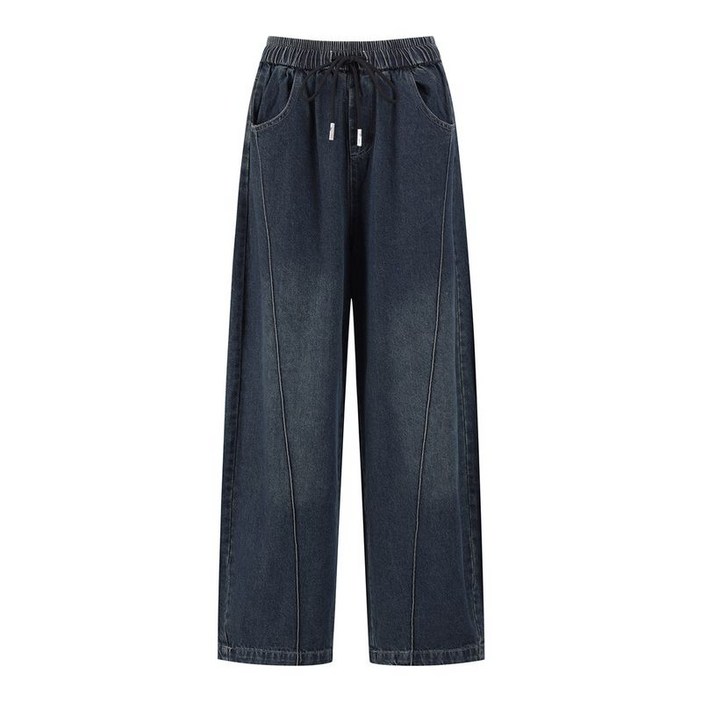 보니스팍스 와이드 허리 밴딩 끈 데님 팬츠 XP3TA003L0