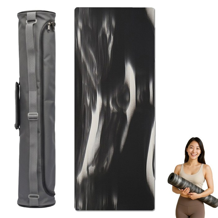 헬로우준 프리미엄 천연고무 PU 전문가용 요가매트  전용보관가방