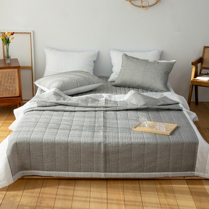 시원한 리플 시어서커 냉감 여름세트 이불패드베개커버