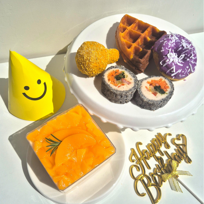 까까묵자 강아지 케이크 생일상 수제간식