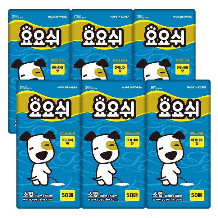 요요쉬 아카시아향 스카이 패드, 50개입, 6개