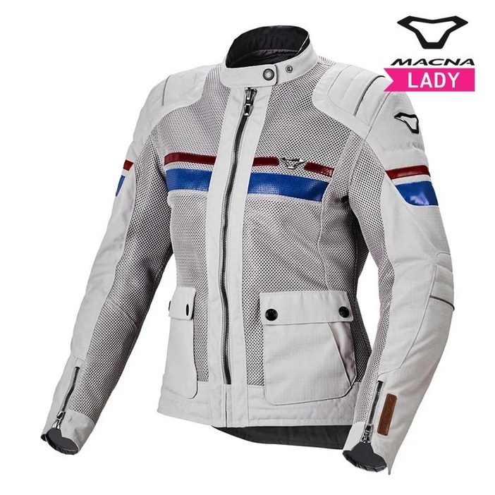 마크나 플루언트 데임스 여성용 자켓 1653258 MACNA FLUENT DAMES JACKET 오토바이 자켓 보호대 내장 라이더 자켓, 라이트그레이853