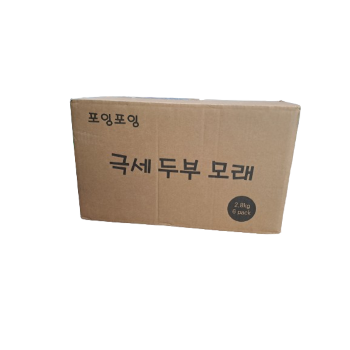포잉포잉 고양이 천연 오리지날 카사바 고양이모래 7L 6포, 2.8kg, 6개