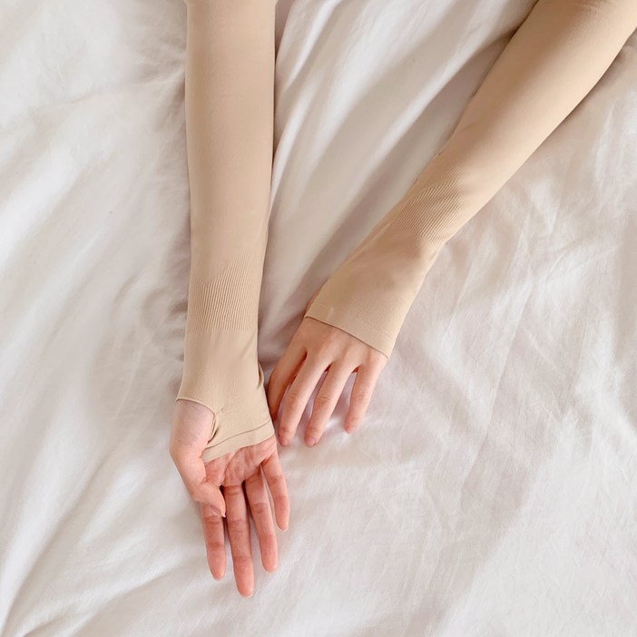 시큐어핏 쿨 팔토시 양손 2세트 손등 커버형남녀공용, 스킨