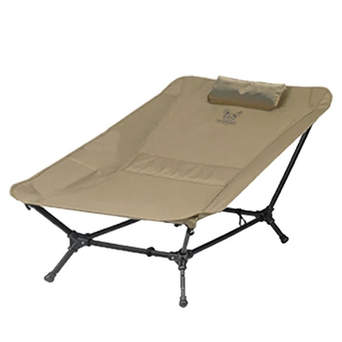 매드독캠프 카몬 베드체어 캠핑 릴렉스 경량체어 내하중180k, 탄베이지메쉬커버포함, 1개