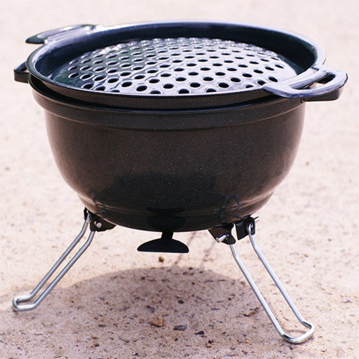 대한 원형 바베큐 그릴 /캠핑/화로대/불판/bbq/직화