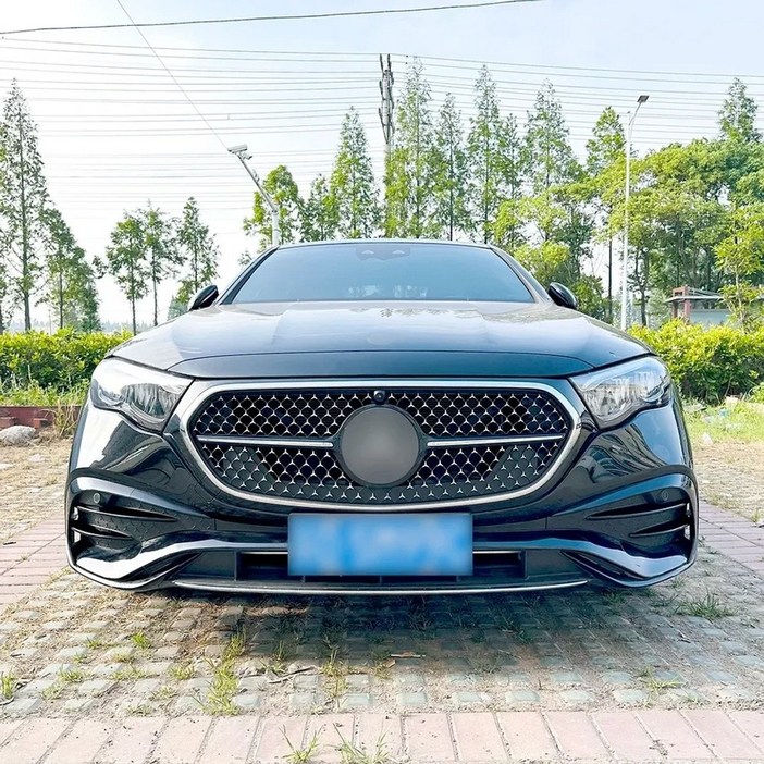2024년 벤츠 E클래스 W214 S214 AMG 라인 프론트 그릴 장식 스트립 스티커 호환