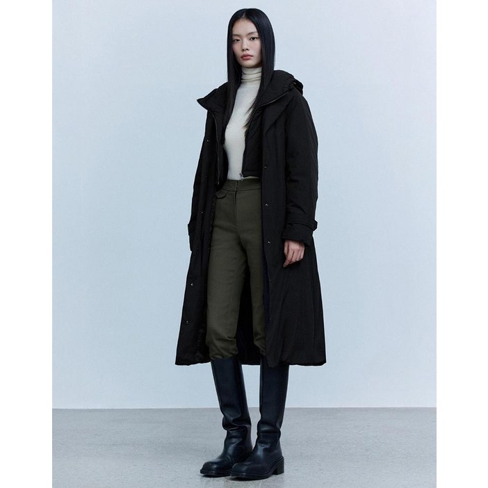 더엣지 헝가리구스 후드 트렌치다운 180021