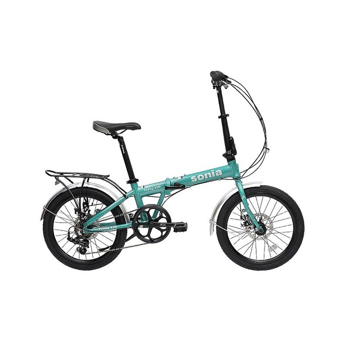 소니아 알루미늄 미니벨로 자전거 투데이100 20인치 접이식 미조립, 1개, 170cm, 민트미조립