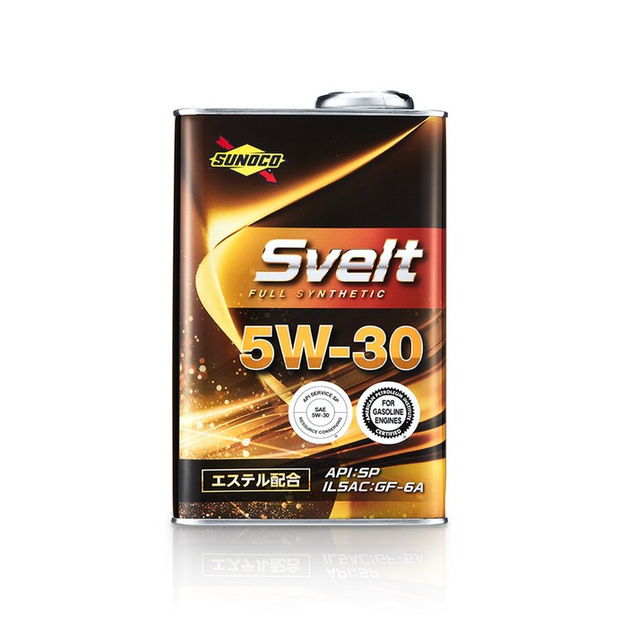 수노코(SUNOCO) 스벨트 수입차 외제차 합성 엔진오일 / 5W30 - 1L, 5w30, 1개