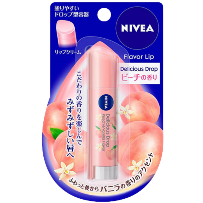 니베아 복숭아 립밤 일본 한정판 3.5g 정품