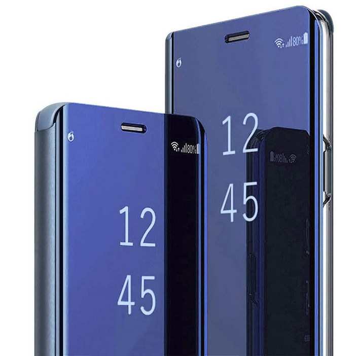 갤럭시 S25 FE 커버 케이스 삼성 플립 휴대폰 클리어 뷰 미러 PU 가죽 킥스탠드 보호 5G 핑크 179895