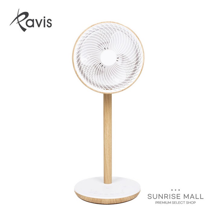 [SUNRISE MALL] 파비스 우드감성 AI ECO 서큘레이터 리모컨 LED 디스플레이 터치 패널 12단 풍속조절 초미풍 타이머 자연풍 에코풍 인테리어 하이마트AS