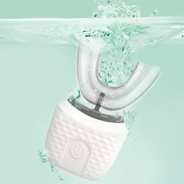 Neirny 클린이 전동 u형 케이스 음파 치솔 무선 충전식 소프트B 휴대용 방수 스포트 브러시 칫솔, 1개