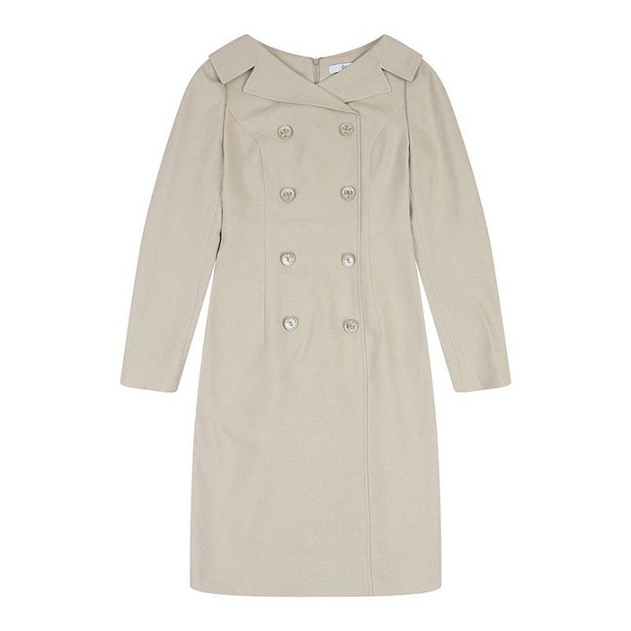 에꼴드파리 카라넥 더블버튼 원피스 PB22WOA001Z