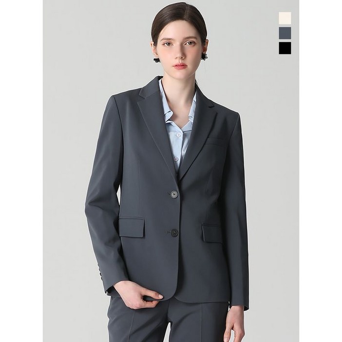 쉬즈미스 2SET 투버튼 베이직 재킷+스트레이트 슬랙스 2종세트 택가격 496000원