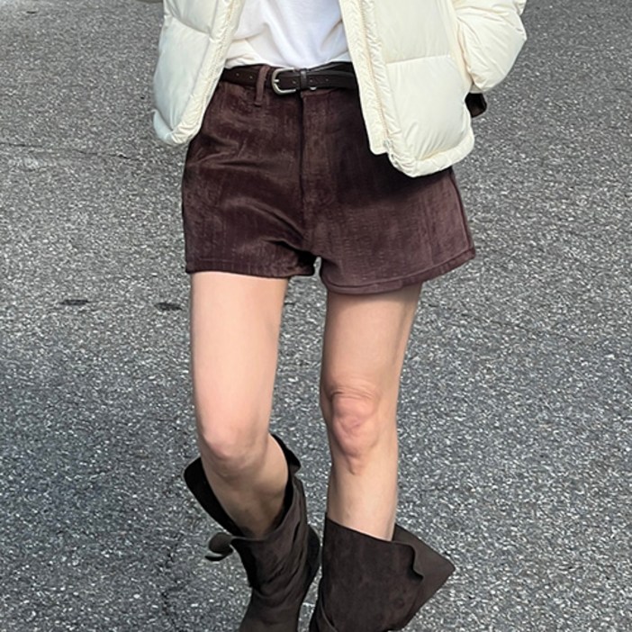 난닝구딘드보 기모숏팬츠