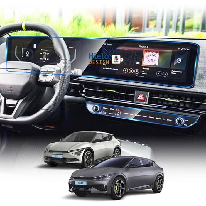 더뉴 EV6 페이스리프트 24년7월현재 내비게이션 보호필름 파노라믹 커브드 디스플레이 풀커버