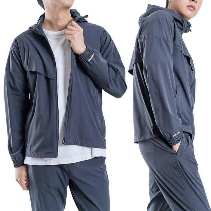 봄 여름 가을 남성 메쉬 통풍 트레이닝복 츄리닝 상의 하의 세트