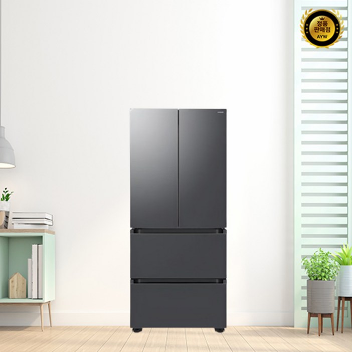 삼성전자 AI 김치플러스 490L 4도어 프리스탠딩 김치냉장고 방문설치