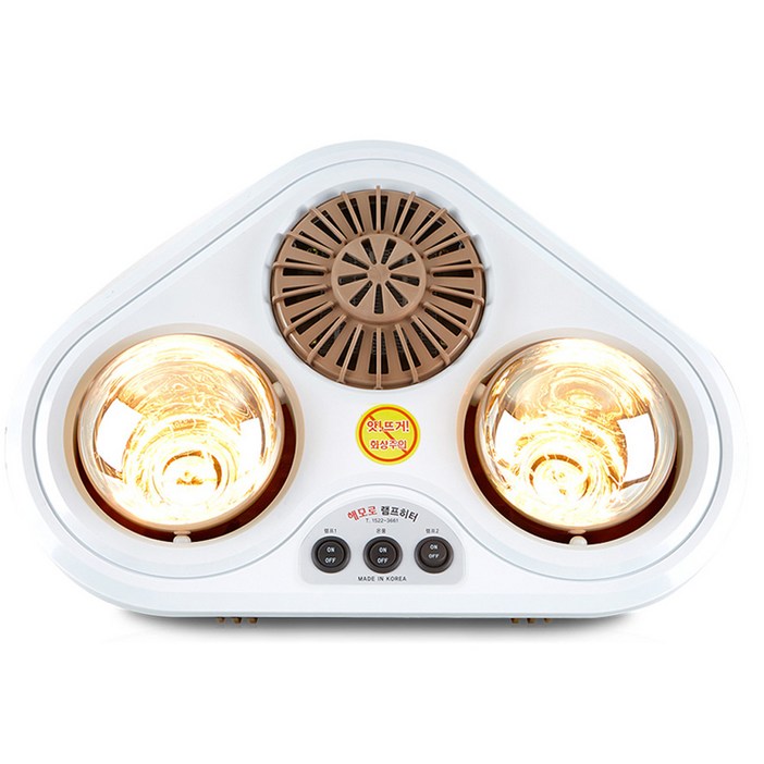 대동 무타공 간편설치 1초 즉각발열 욕실난방기 2구 3구욕실히터 화장실히터 벽걸이히터 벽걸이온풍기