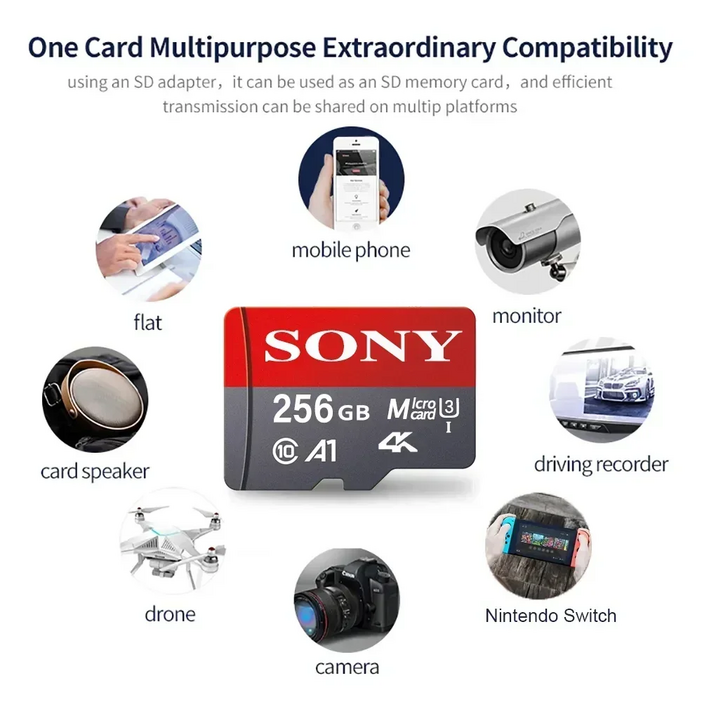 소니 마이크로 SD 메모리 카드 1024GB 512GB 무료배송, 1개, 1024GB