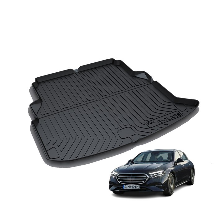 리얼핏 벤츠 E클래스 신형 W214 (24년~현재) 카본디자인 논슬립 3D 트렁크매트 [호환]