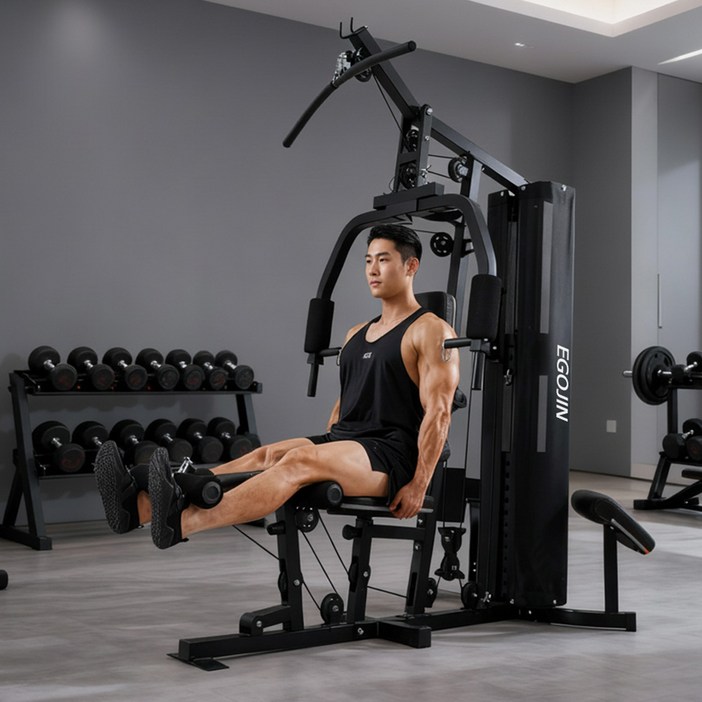 이고진 멀티 홈짐 EX006A 레그프레스 68kg 블럭포함 멀티짐 택배발송