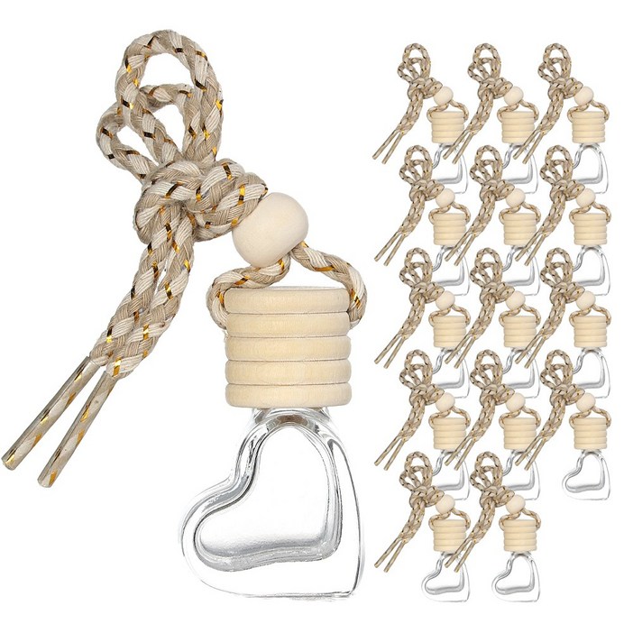 디퓨저 차량용 용기 하트 5ml 15개 디퓨져 만들기 재료, 본상품선택, 5ml, 15개