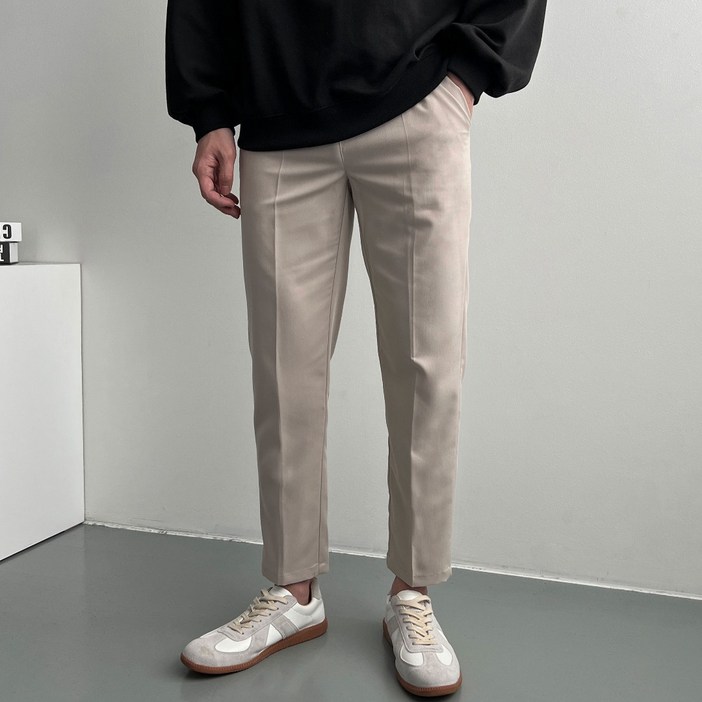 남성용 데일리 스판 슬랙스 빅사이즈 밴딩 바지 남성용 데일리 스판 슬랙스 빅사이즈 밴딩 바지