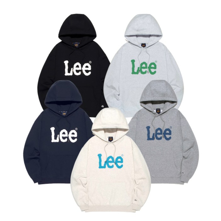 LEE 빅 트위치 로고 후드 티셔츠 5Color