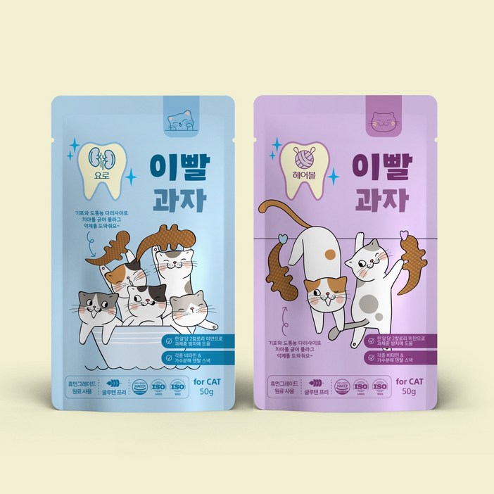 고양이 이빨과자 요로 케어 50g 치석제거 도움 국내산 HACCP 인증간식 시리얼, 50g, 1개