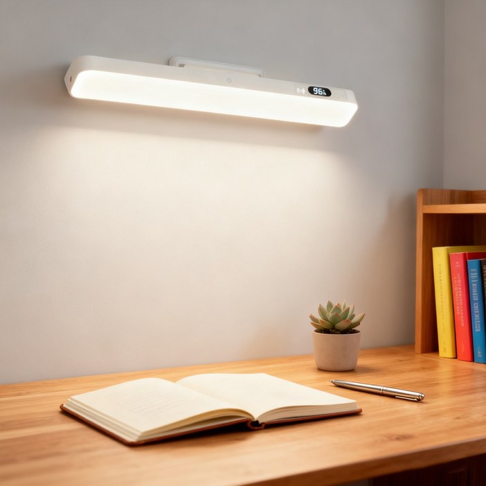 VANKIN 디지털 전력표시 무선 리모컨 탁상 스탠드 조명  간편부착 무타공 마그네틱 LED등 화장대 조명