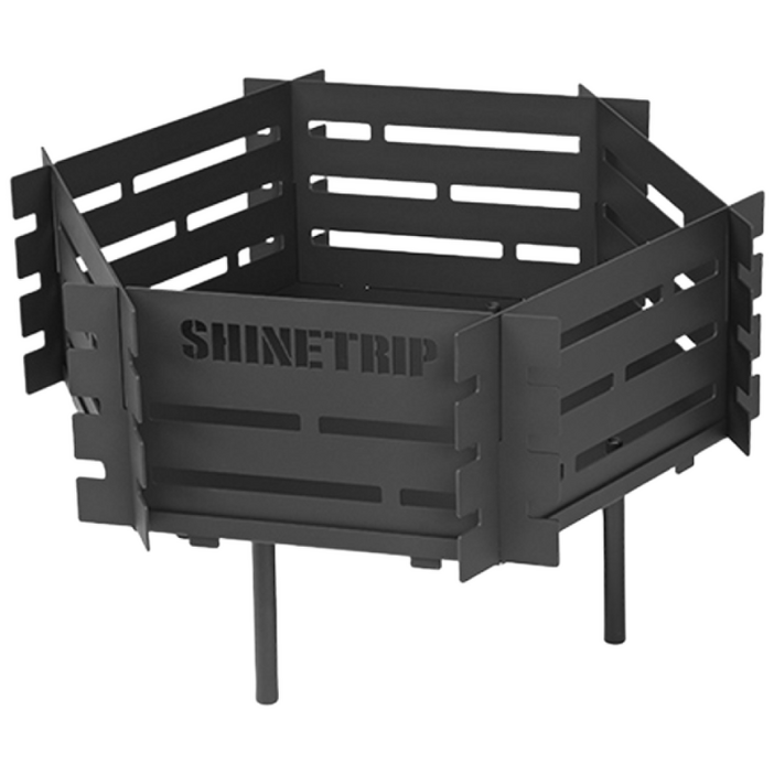 샤인트립 카본 스틸 육각 화로대 A483, 1개