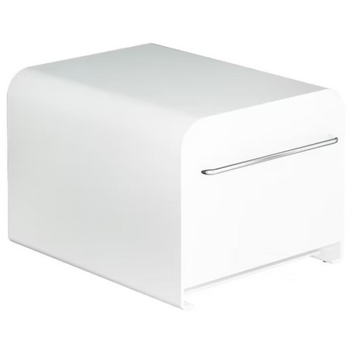 HK.sell 코니 라운드 철제 약정리대 컵수납 서랍형 정리함, 화이트