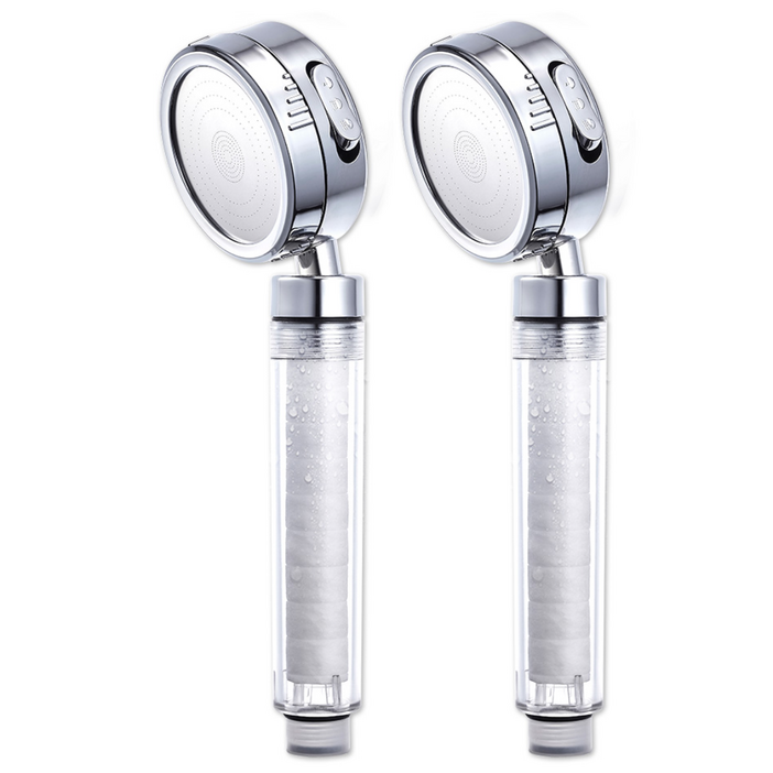 하비비 절수 필터 샤워기헤드2개, 2개, silver