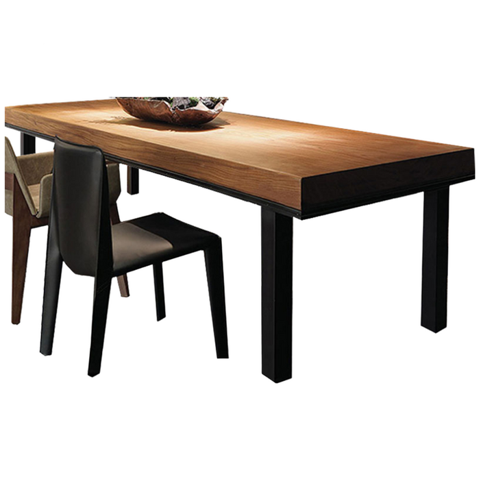 우브로 감성 원목 테이블 우드슬랩테이블 대형 두께 사각 식탁 다이닝 카페 2400 2000 8cm