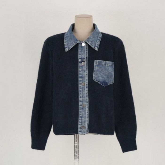 다바걸  세페데님울니트자켓