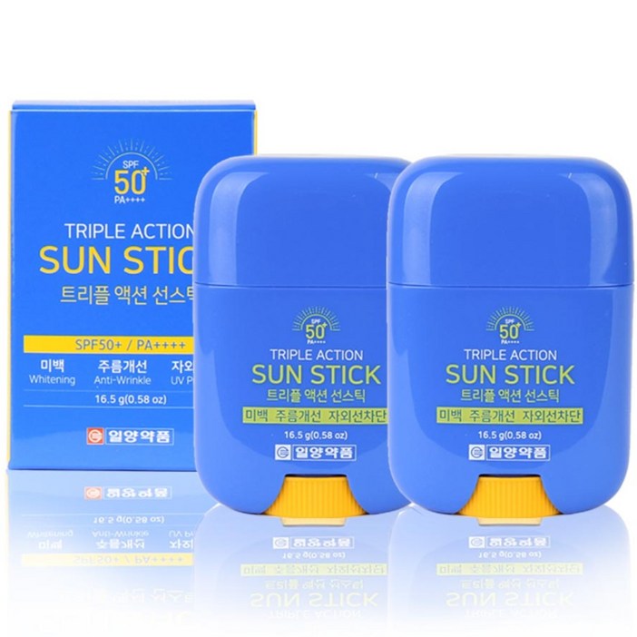 일양약품 자외선차단 선스틱 SPF50 트리플케어 3개(유통기한 임박), 선스틱 3개
