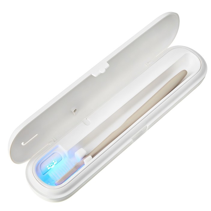 코멧 국내생산 건전지&USB-C타입 UV-C LED 휴대용 칫솔 살균기