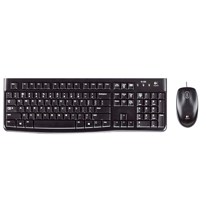 로지텍 데스크탑 유선 키보드 마우스 세트 MK120 New 로지텍 데스크탑 유선 키보드 마우스 세트 MK120 New