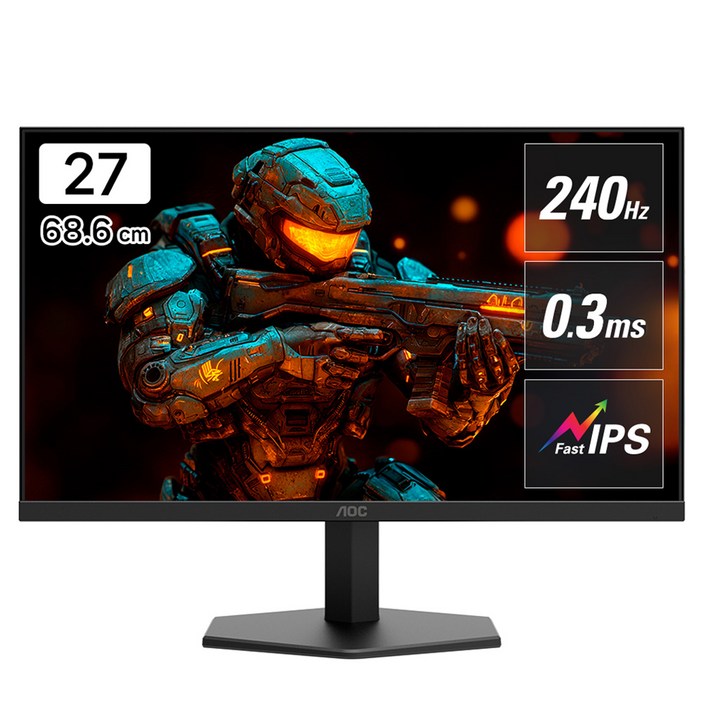 AOC 알파스캔 FHD AOC 27G11 게이밍 240 FAST IPS HDR 무결점 모니터