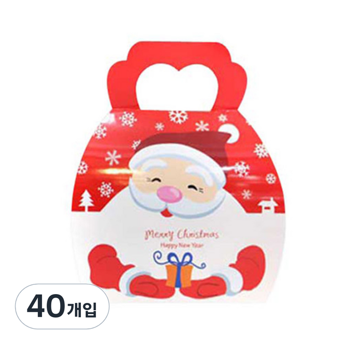 이홈베이킹 크리스마스 가방박스 산타