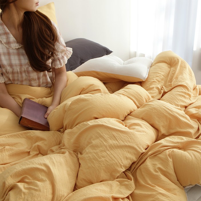 이블랑 푸딩 옥수수솜 에어워싱 이불베개세트