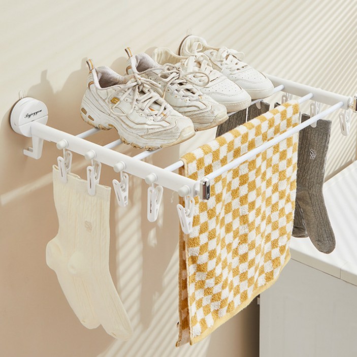 프란다스 접이식 무타공 건조대